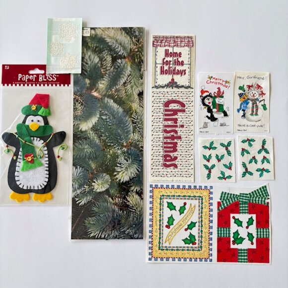 Christmas Scrapbook Crafting Junk Journaling Stickers Diecuts Embellishments - Picture 6 of 12